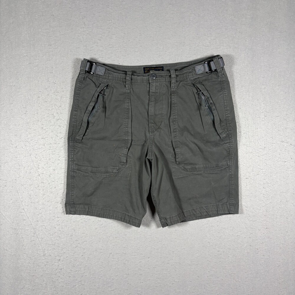 Vintage Abercrombie & Fitch Army Paratrooper Cargo Utility Shorts Size 33